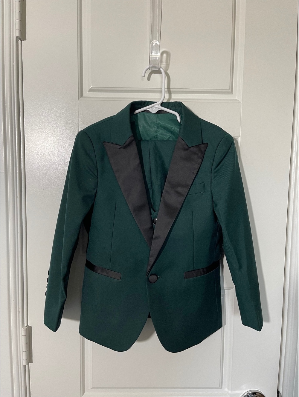 Boys Suits for Kids Size 5 Forest Green K170 3 Pieces Notch Lapel